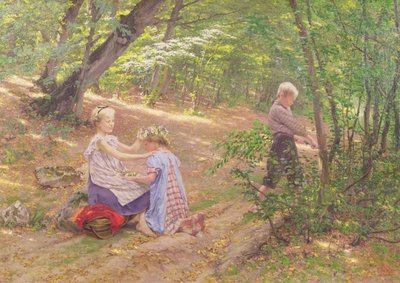 Ein Blumenkranz, 19. Jahrhundert von Frigyes Friedrich Miess